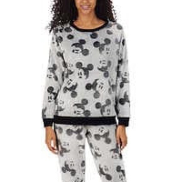 Disney Mickey Mouse Women's Lounge Jogger / Pajama two piece set NWT - Picture 2 of 7